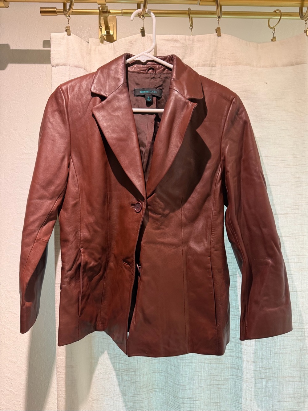 Siena Studio Leather Jacket (Red/Brown) (Women’s 8)